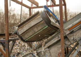 Bunting ElectroMax Overband Magnets at W Maw Recycling in Rotherham